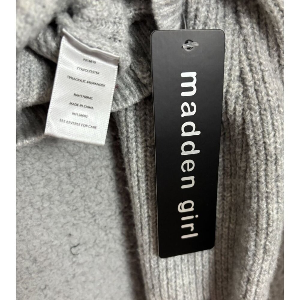 Madden Girl Women's Juniors' Bling Bow Long-Sleeve Ribbed Cardigan Large NWT's. - Picture 6 of 8